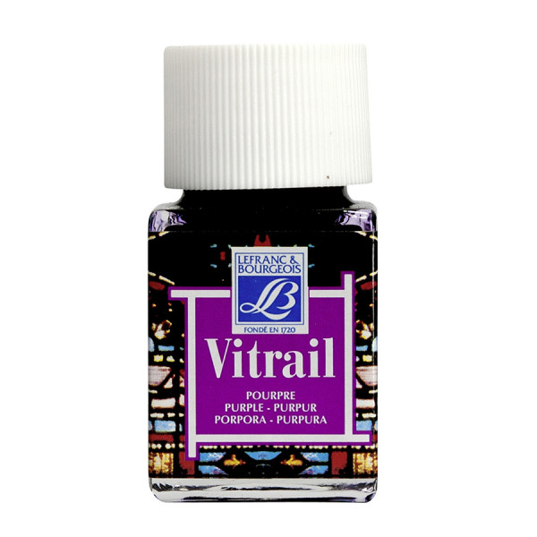 Peinture sur verre Vitrail - 50 mL - Pourpre