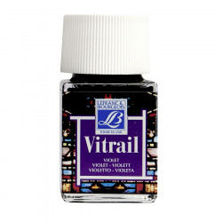 Peinture sur verre Vitrail - 50 mL - Violet