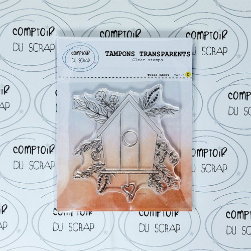 Tampon transparent Cabane à oiseaux
