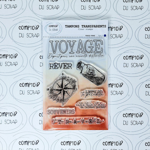 Tampons transparents Voyage 8 pcs