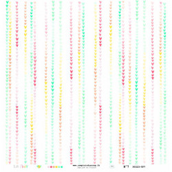 Papier Imprimé recto-verso 30.5 x 30.5 cm Kit Tutti Frutti