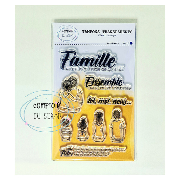 Tampons transparents Famille à composer