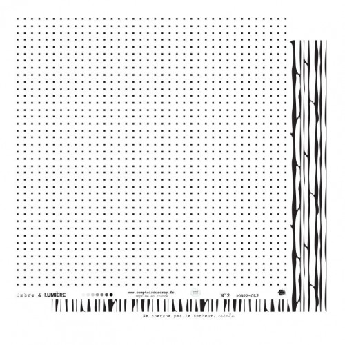 Papier imprimé Ombre et lumière 30.5 x 30.5 cm Kit de 11 pcs