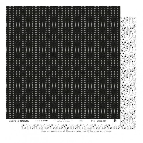 Papier imprimé Ombre et lumière 30.5 x 30.5 cm Kit de 11 pcs