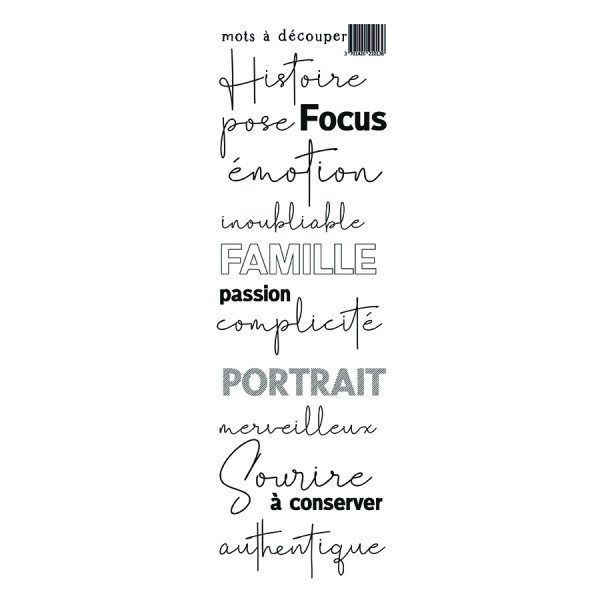 Mots à découper Ombre & Lumière