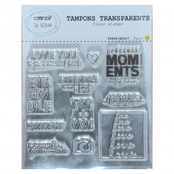 Tampon transparent Ensemble, c'est tout 11 pcs