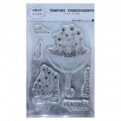 Tampon transparent Hello automne 6 pcs