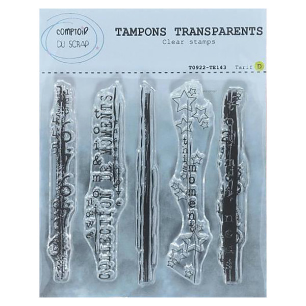 Tampon transparent Bordures 5 pcs