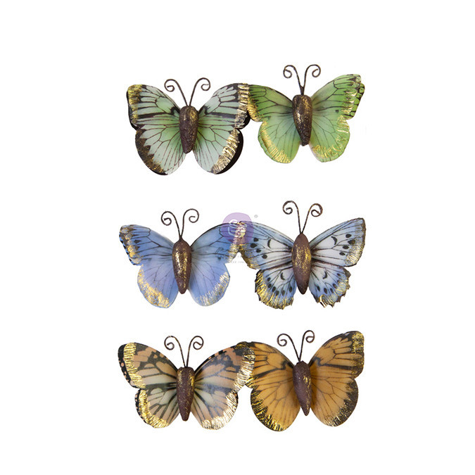 Embellissement Nature Lover Majestic Flight Papillons 6 pcs