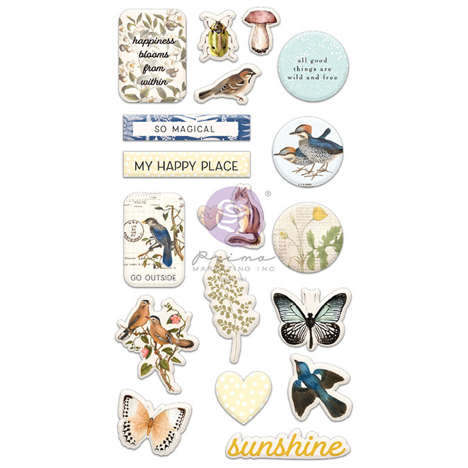 Puffy stickers Nature Lover 19 pcs