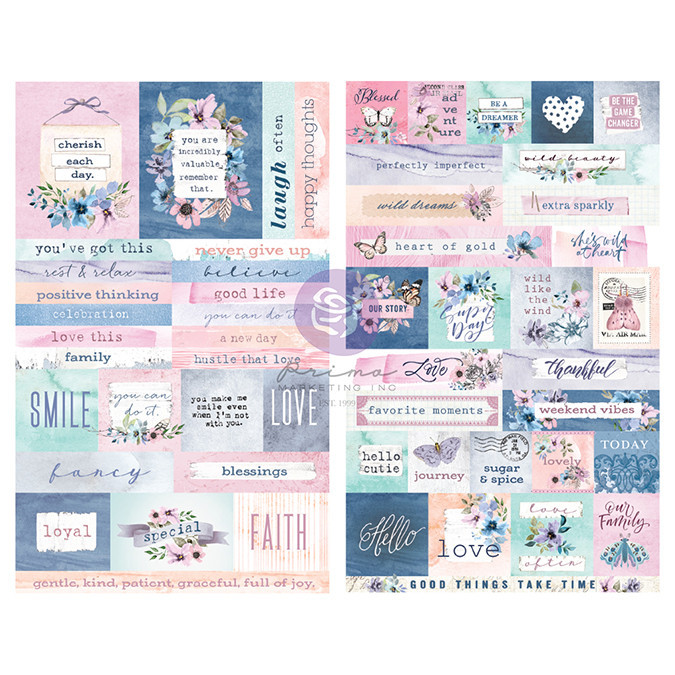 Stickers Watercolor Floral 2 planches