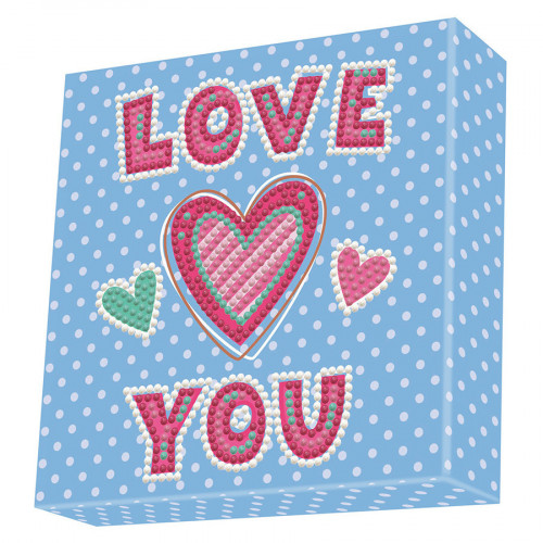 Broderie Diamant kit Dotz Box Enfant débutant Love you