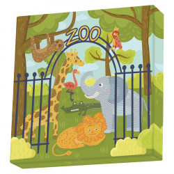 Broderie Diamant kit Dotz Box Enfant débutant Zoo