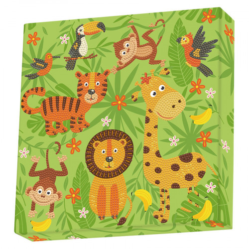 Broderie Diamant kit Dotz Box Enfant débutant Jungle