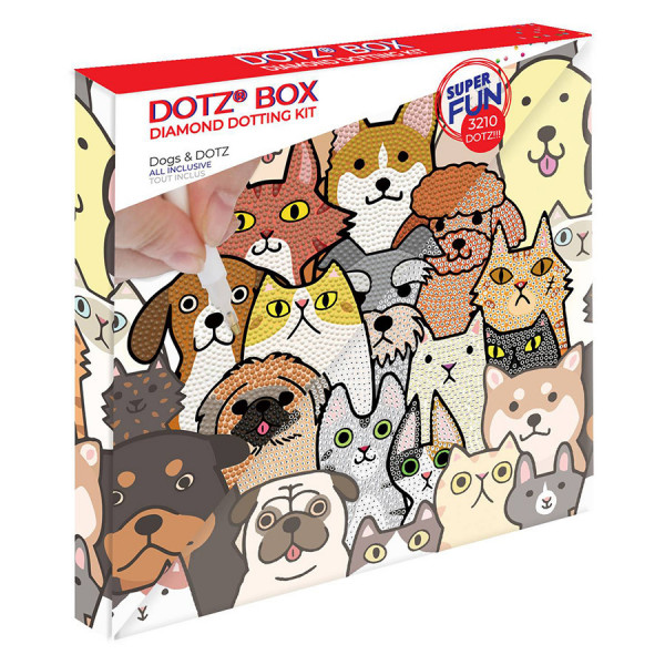 Broderie Diamant kit Dotz Box Enfant débutant Chiens & chats