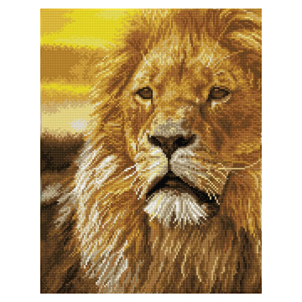 Broderie Diamant kit Squares intermédiaire Roi lion