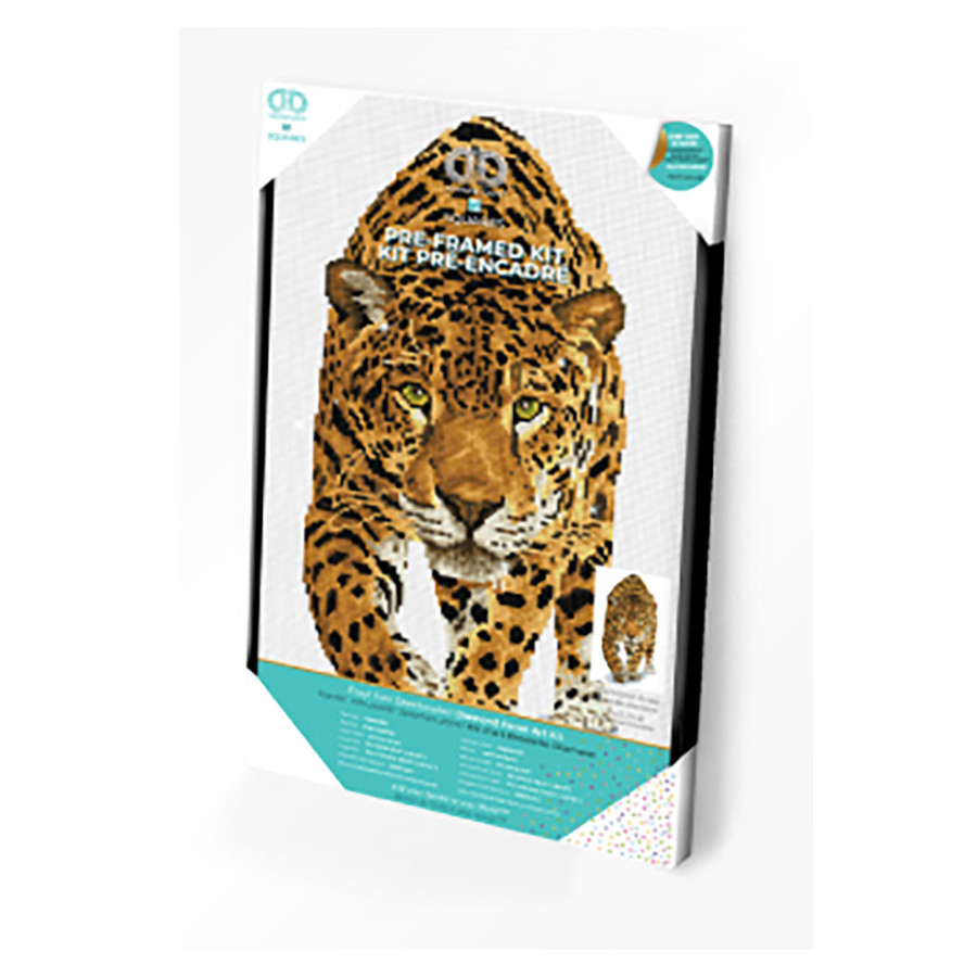 Broderie Diamant kit Squares intermédiaire Prince jaguar + cadre