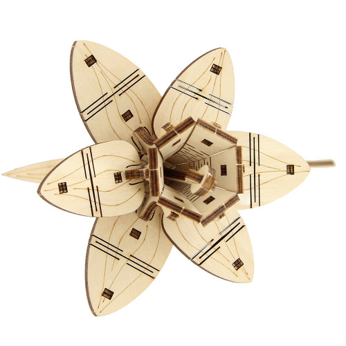 Jonquille fleur à monter en bois