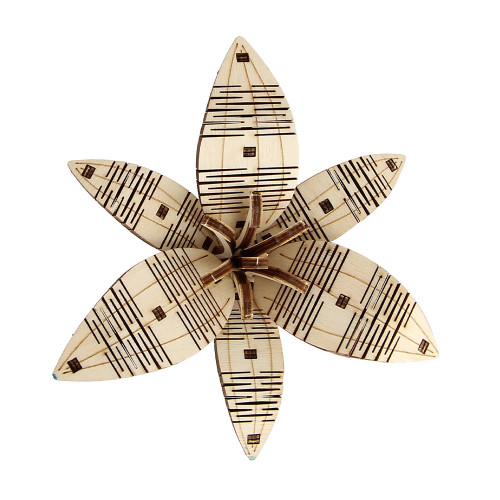 Fleur de Lys à monter en bois