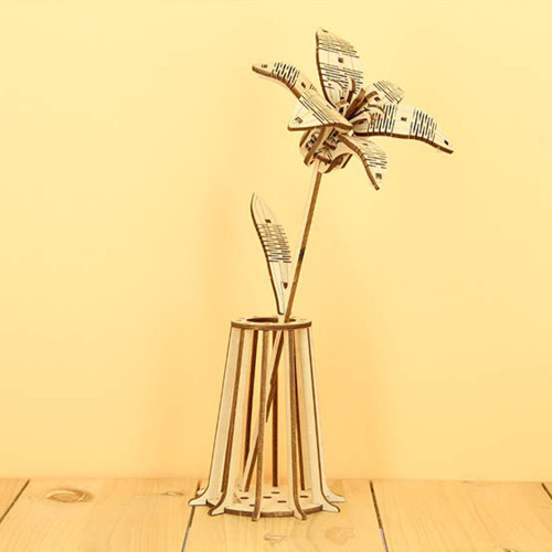 Fleur de Lys à monter en bois