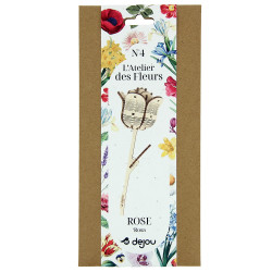Rose fleur à monter en bois