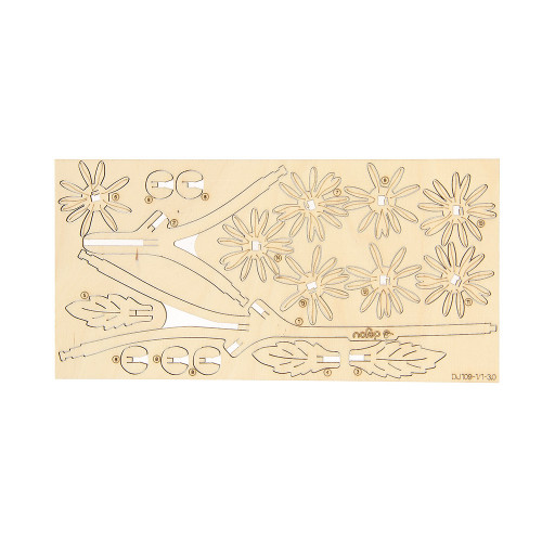 Marguerite fleur à monter en bois