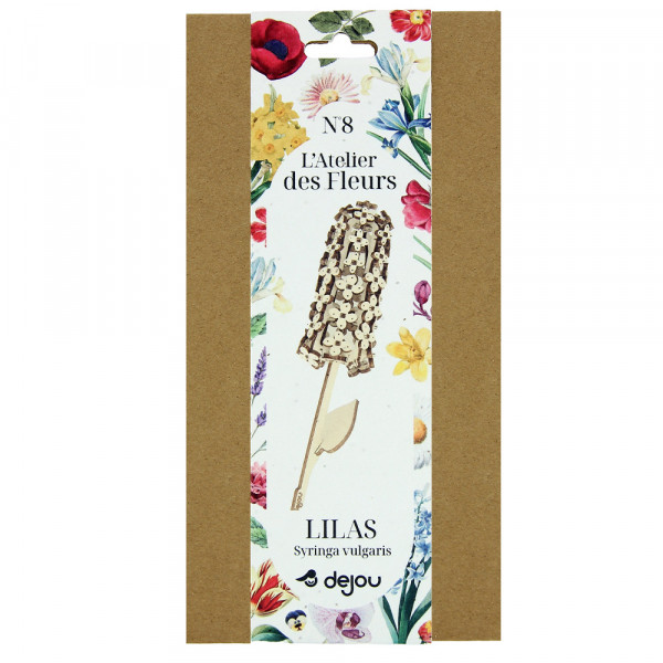 Lilas fleur à monter en bois