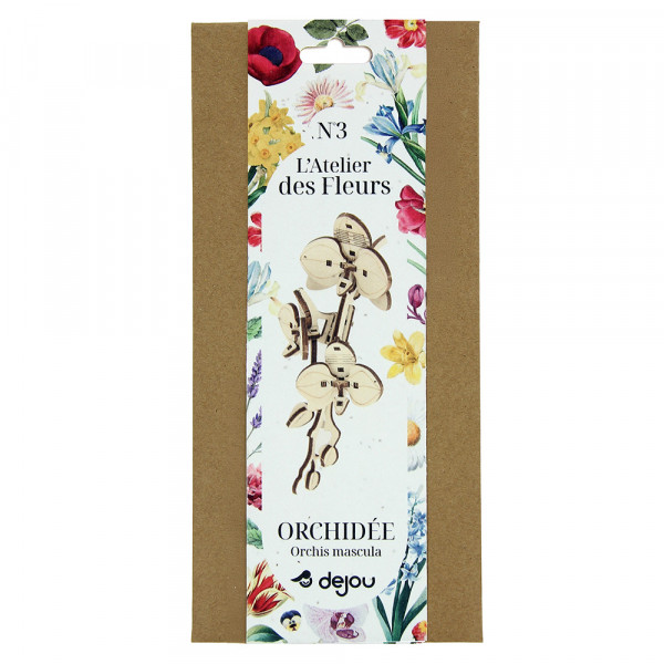 Orchidee fleur à monter en bois