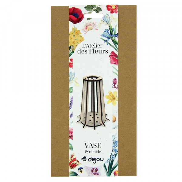 Vase pyramide à monter en bois