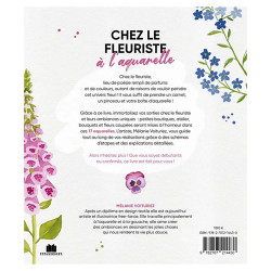 Livre Chez le fleuriste : à l'aquarelle
