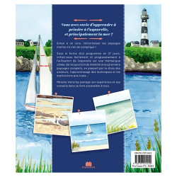 Livre 21 jours pour apprendre à peindre la mer à l'aquarelle