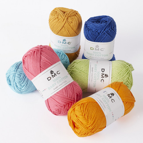 Fil tricot et crochet 100% Baby Cotton 752 Vert