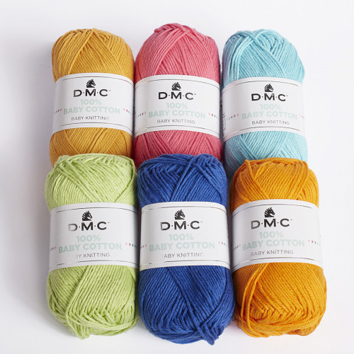 Fil tricot et crochet 100% Baby Cotton 752 Vert