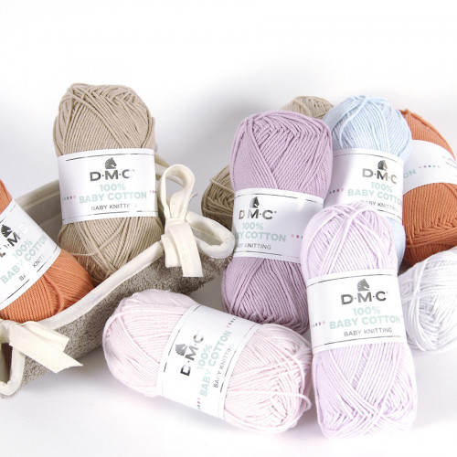 Fil tricot et crochet 100% Baby Cotton 752 Vert