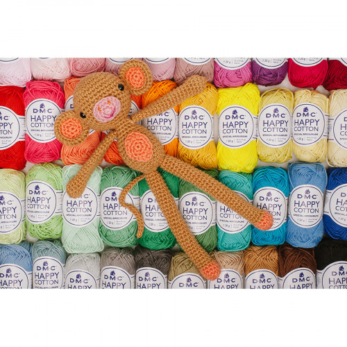 Fil crochet Happy Cotton spécial Amigurumi 796 Bleu gris