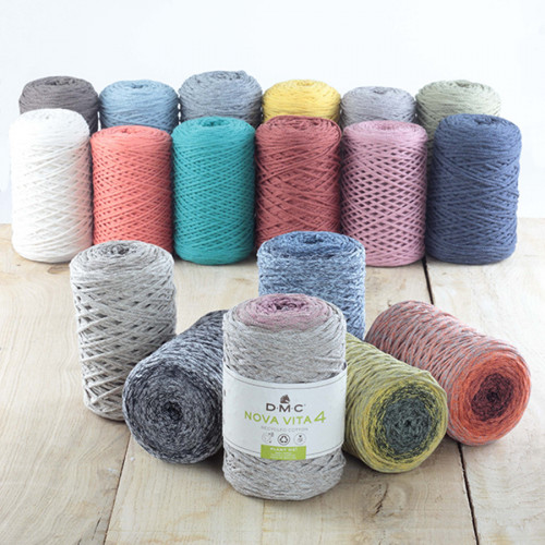 Fil tricot et crochet Nova Vita 4 122 Gris clair