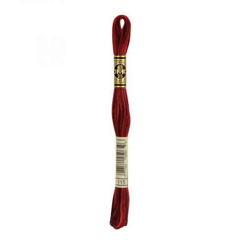 Fil à Broder Mouliné 117MC - couleur 115 - Rouge opéra