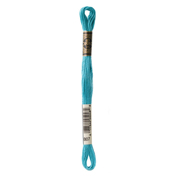 Fil à Broder Mouliné 117MC - couleur 807 - Turquoise