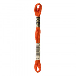 Fil à Broder Mouliné 117MC - couleur 946 - Orange