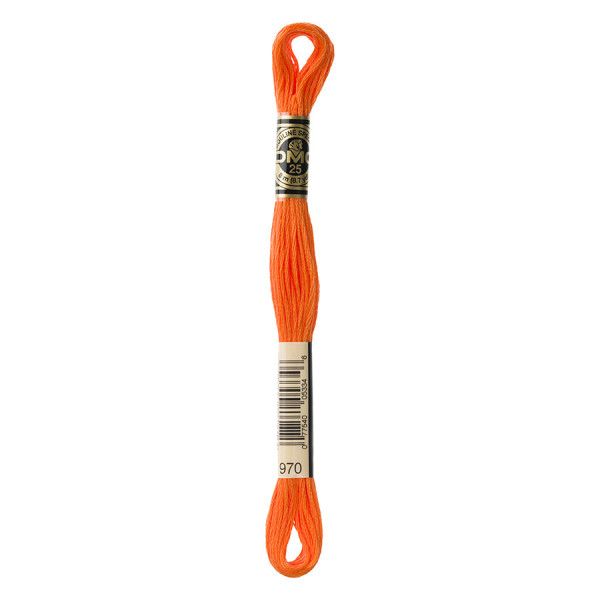 Fil à Broder Mouliné 117MC - couleur 970 - Orange