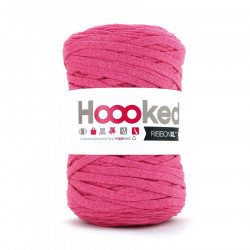 Fil recyclé tricot et crochet Hoooked Ribbon XL 27 Rose