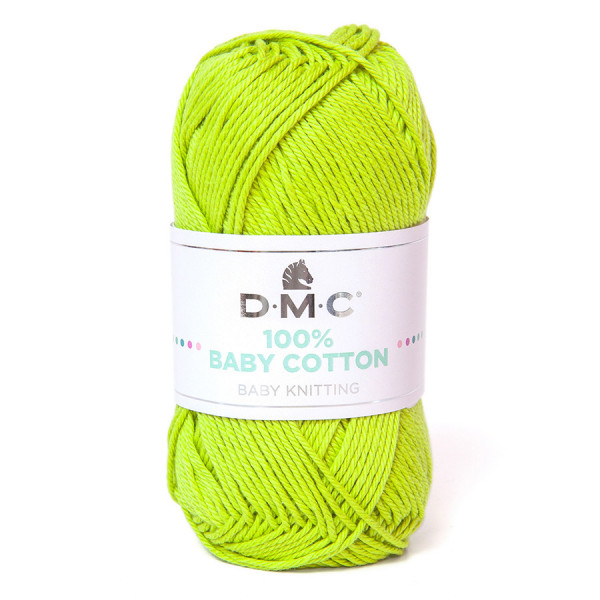 Fil tricot et crochet 100% Baby Cotton 752 Vert