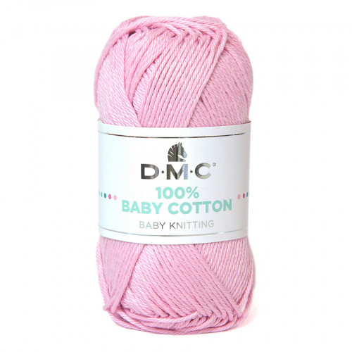 Fil tricot et crochet 100% Baby Cotton 760 Rose