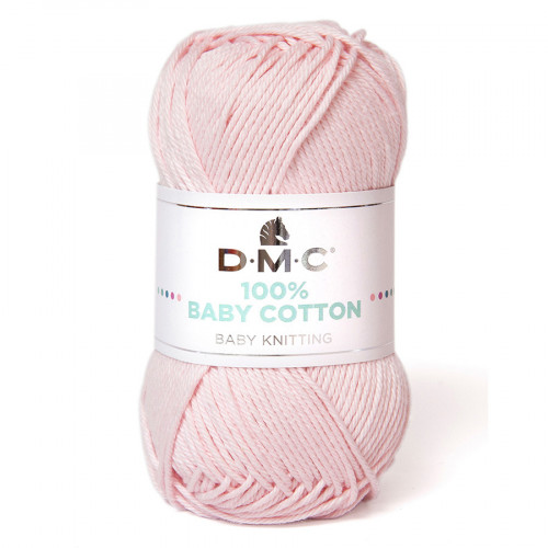 Fil tricot et crochet 100% Baby Cotton 763 Rose