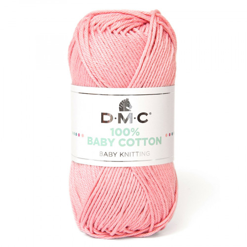 Fil tricot et crochet 100% Baby Cotton 764 Rose