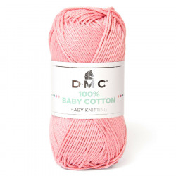 Fil tricot et crochet 100% Baby Cotton 764 Rose