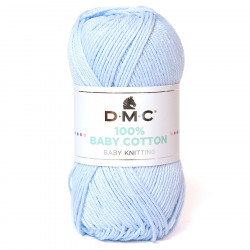 Fil tricot et crochet 100% Baby Cotton 765 Bleu