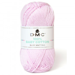 Fil tricot et crochet 100% Baby Cotton 766 Rose