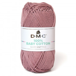 Fil tricot et crochet 100% Baby Cotton 768 Rose
