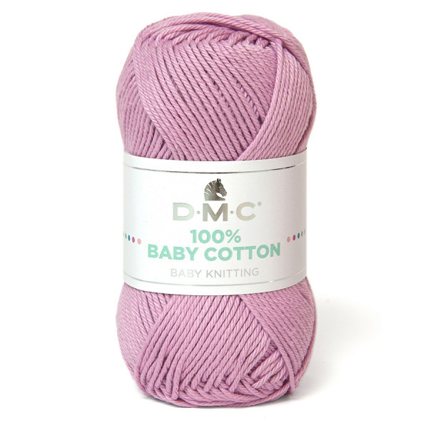 Fil tricot et crochet 100% Baby Cotton 769 Rose